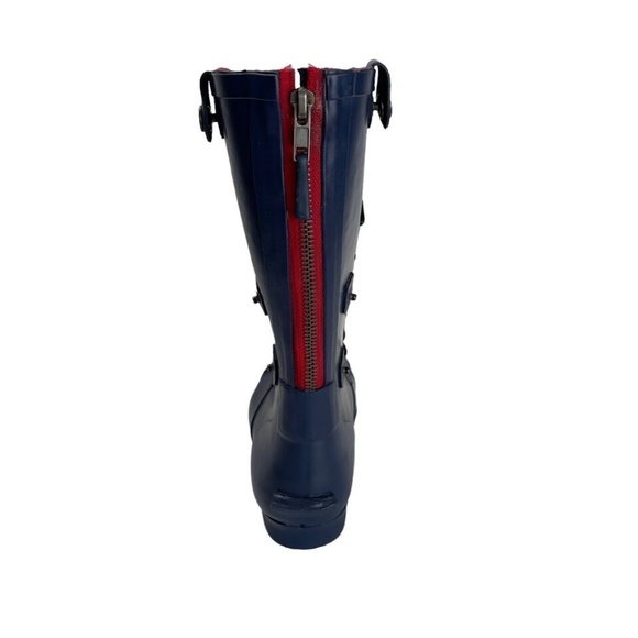 Irewash Kids 5 Rain Rubber Boot Back Zip Blue - Picture 7 of 11